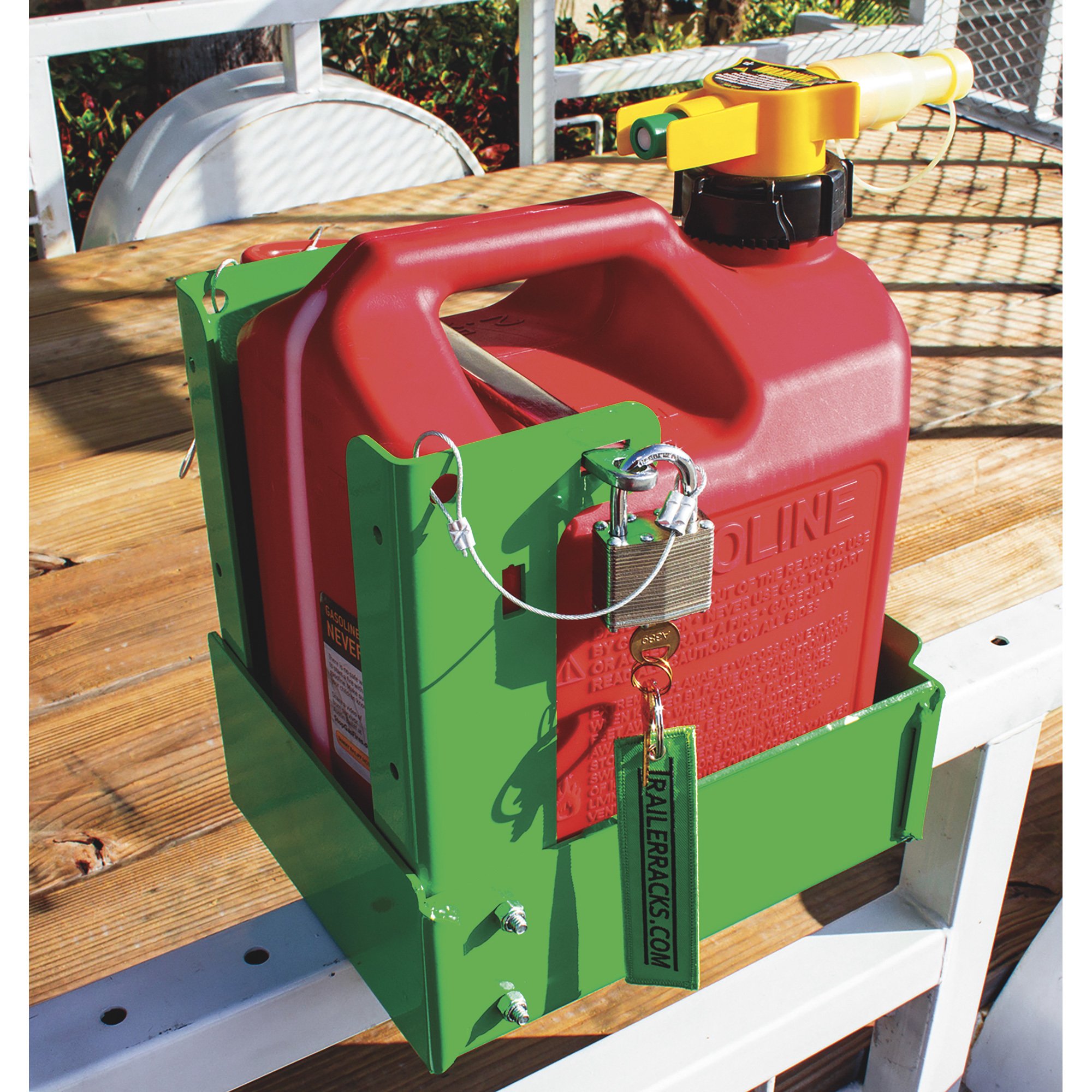 Trailer Racks Gas Can Rack — For No Spill/Scepter 2.5-Gallon Gas Cans, Model# BL042